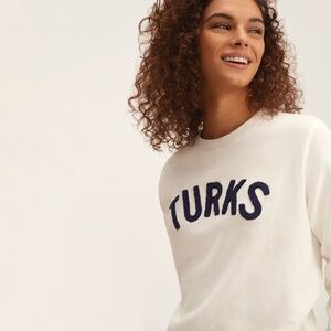 OKAICOS Sweatshirt with Blue Turks Accents L